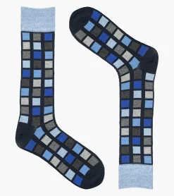 Stacy Adams Multi-Color Block Men\\'S Crew Dress Socks