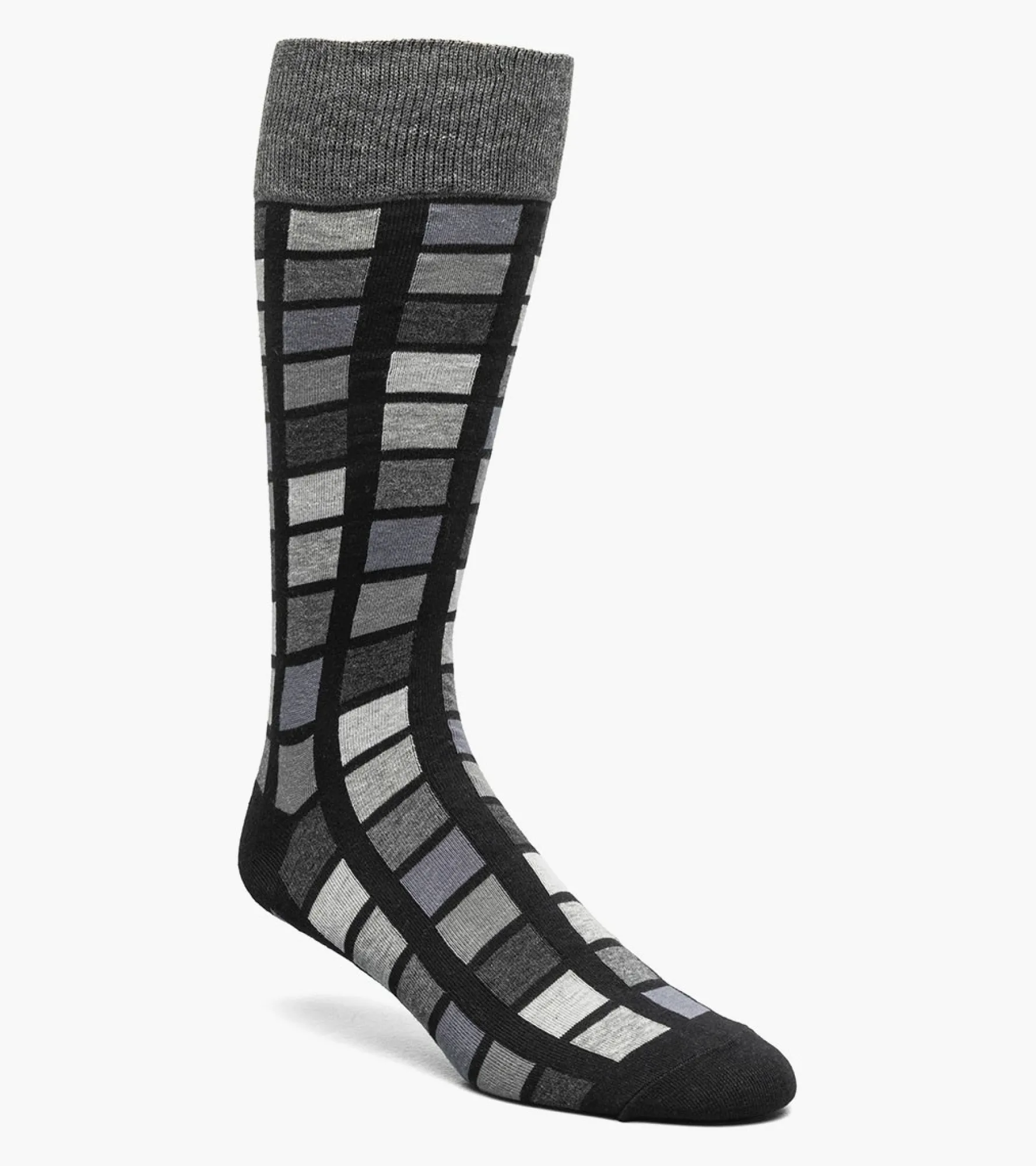 Stacy Adams Multi-Color Block Men\\'S Crew Dress Socks