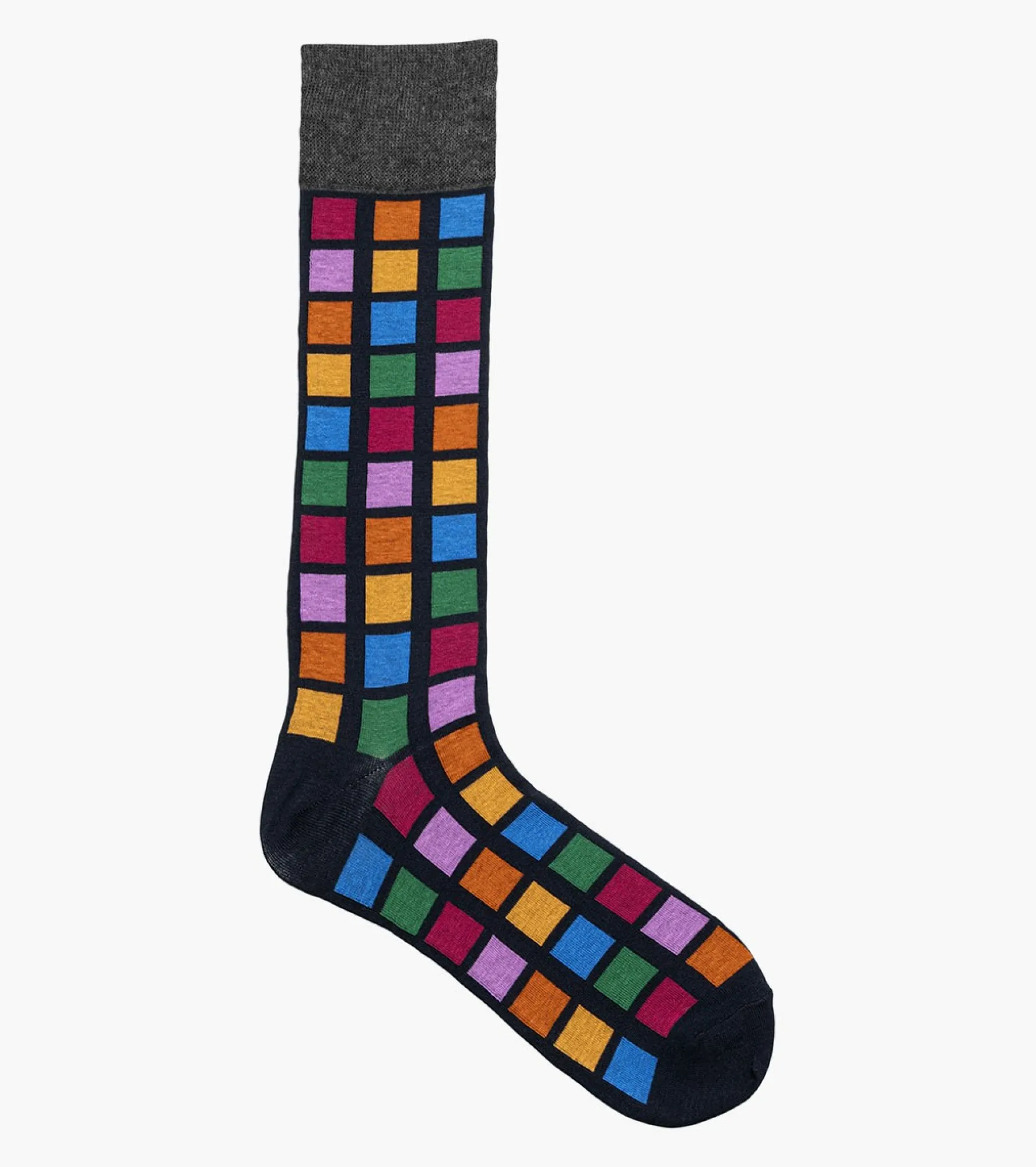 Stacy Adams Multi-Color Block Men\\'S Crew Dress Socks