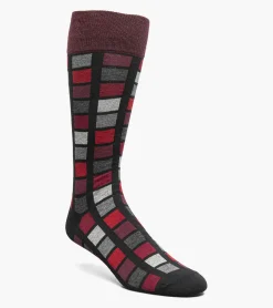 Stacy Adams Multi-Color Block Men\\'S Crew Dress Socks