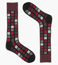 Stacy Adams Multi-Color Block Men\\'S Crew Dress Socks