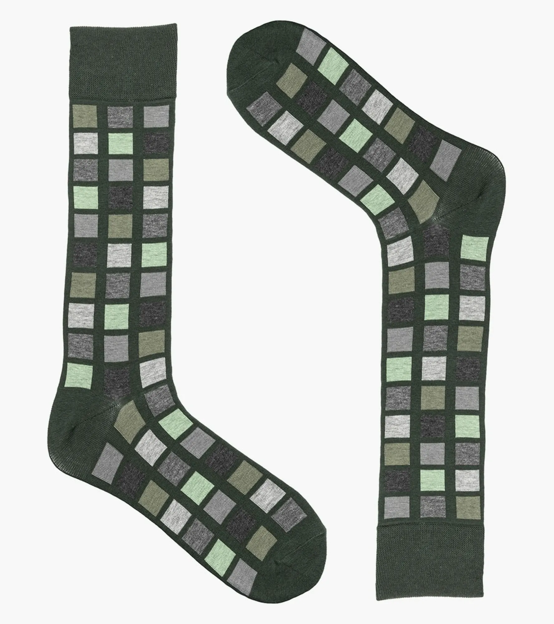 Stacy Adams Multi-Color Block Men\\'S Crew Dress Socks