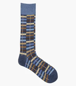 Stacy Adams Offset Stripe Men\\'S Crew Dress Socks
