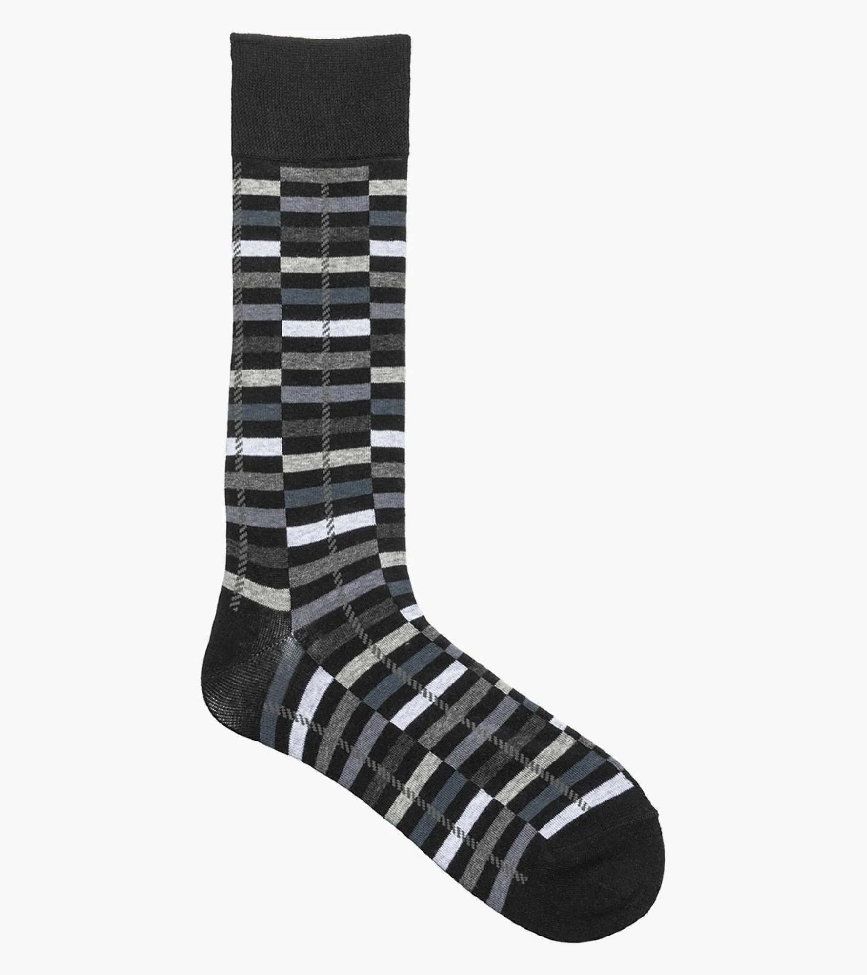 Stacy Adams Offset Stripe Men\\'S Crew Dress Socks