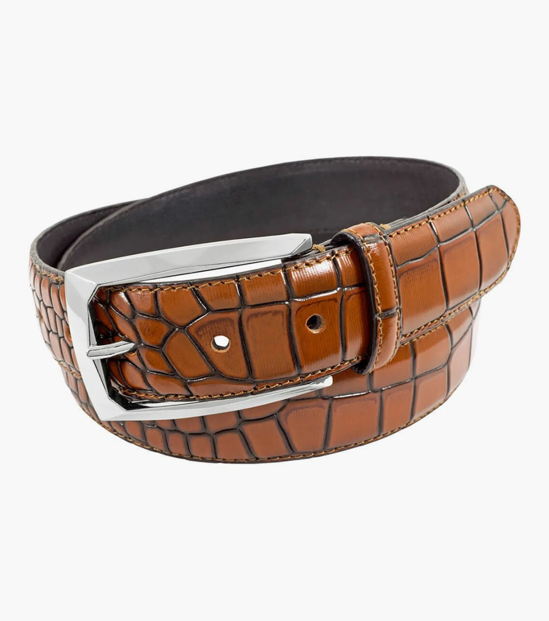 Stacy Adams Ozzie Xl Croc Emboss Belt