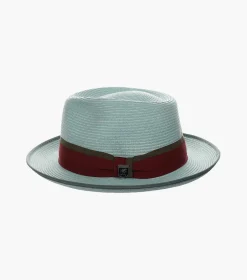 Stacy Adams Pacetti Fedora Paper Braid Pinch Front Hat