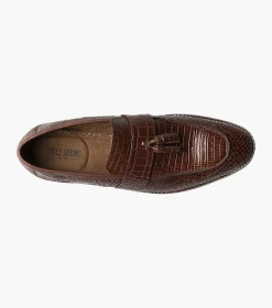 Stacy Adams Pacetti Leather Sole Moc Toe Tassel Slip On