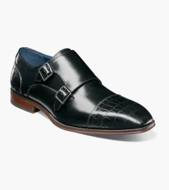 Stacy Adams Pierson Cap Toe Double Monk Strap