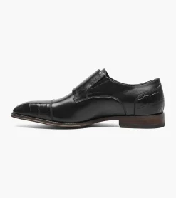 Stacy Adams Pierson Cap Toe Double Monk Strap