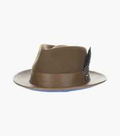 Stacy Adams Provo Fedora Wool Felt Pinch Front Hat