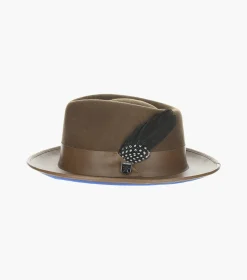 Stacy Adams Provo Fedora Wool Felt Pinch Front Hat