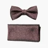 Stacy Adams Randy Diamond Dust Bow Tie & Hanky Set