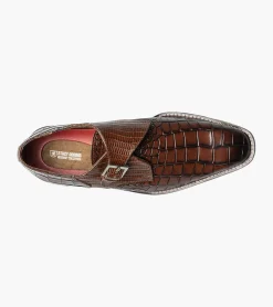 Stacy Adams Rapino Plain Toe Monk Strap