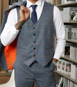 Stacy Adams Rockwell 3 Piece Vested Suit