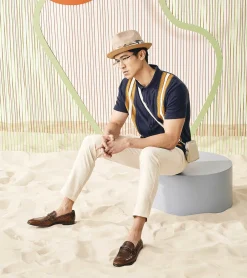 Stacy Adams Roxbury Fedora Toyo Pinch Front Hat