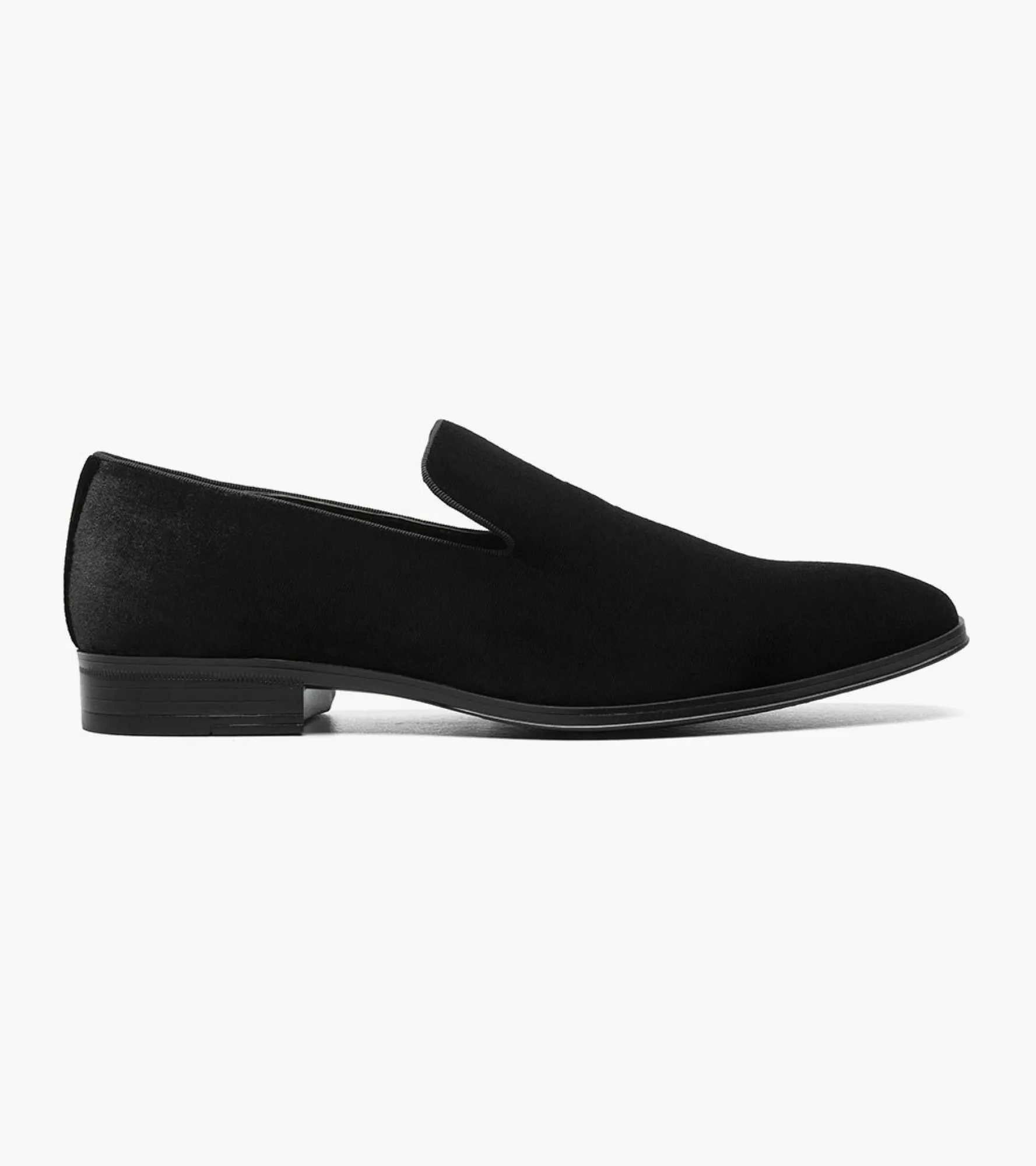 Stacy Adams Savian Plain Toe Velour Slip On
