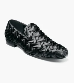 Stacy Adams Savoir Plain Toe Satin Slip On