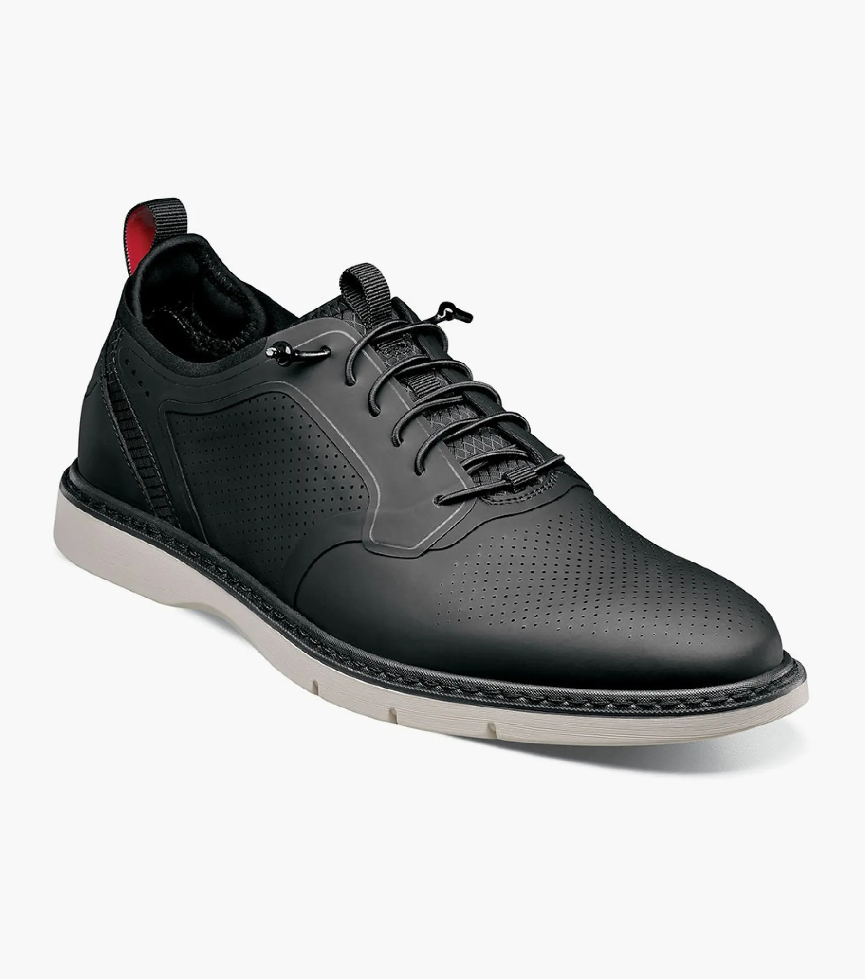 Stacy Adams Synchro Plain Toe Elastic Lace Up