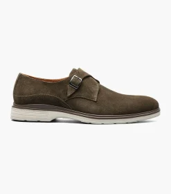 Stacy Adams Taylen Plain Toe Monk Strap