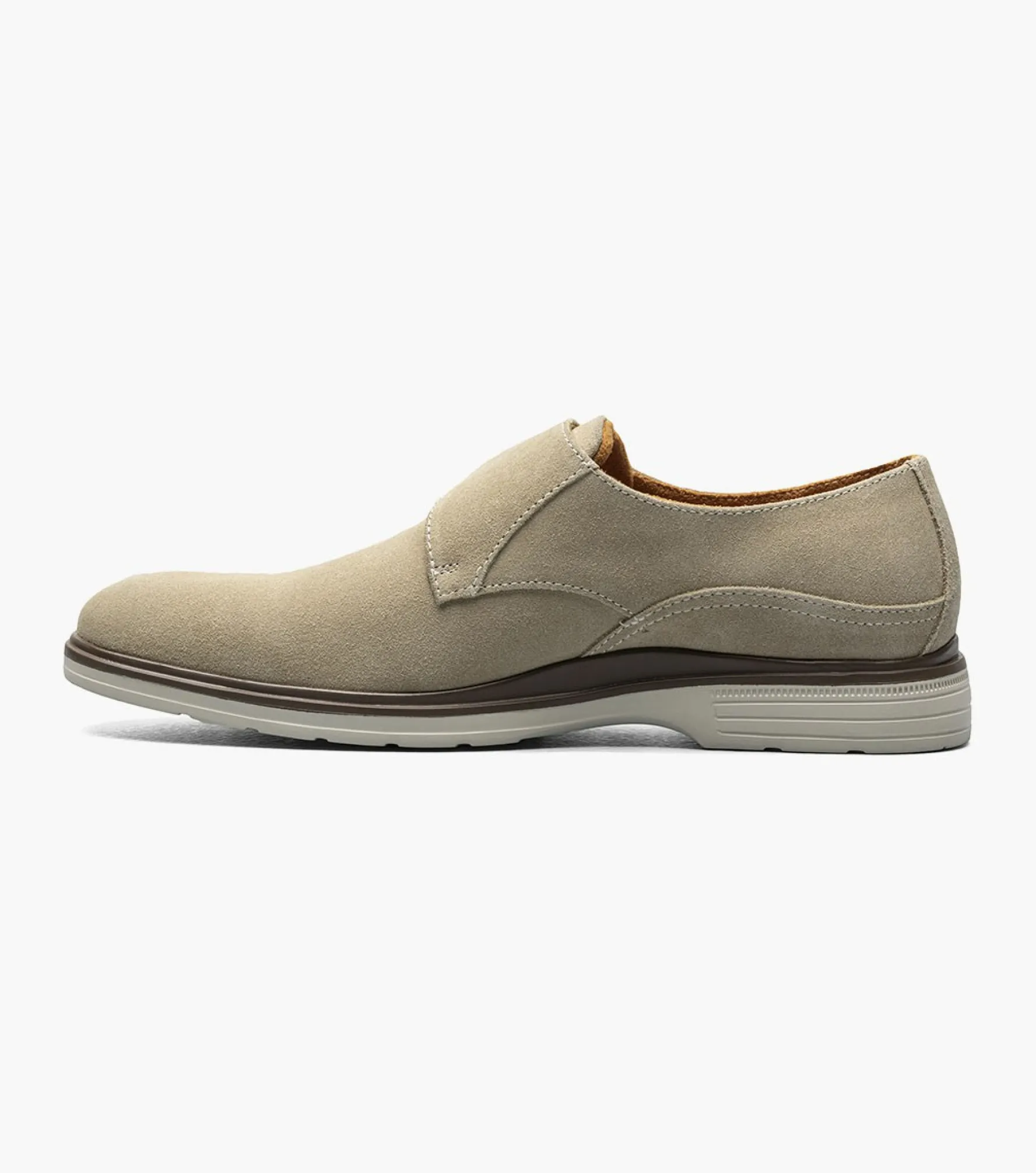 Stacy Adams Taylen Plain Toe Monk Strap