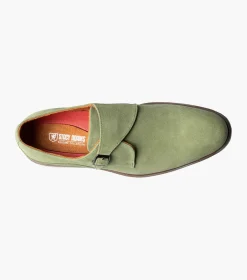 Stacy Adams Taylen Plain Toe Monk Strap
