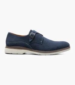 Stacy Adams Taylen Plain Toe Monk Strap