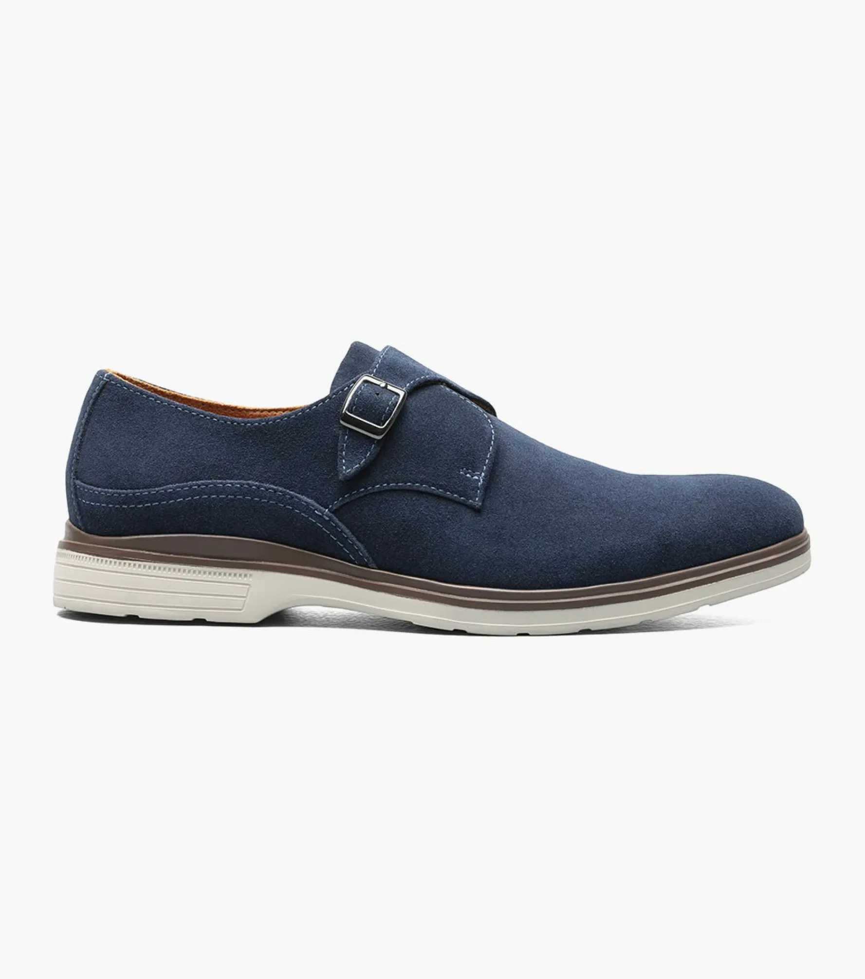 Stacy Adams Taylen Plain Toe Monk Strap