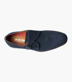 Stacy Adams Taylen Plain Toe Monk Strap