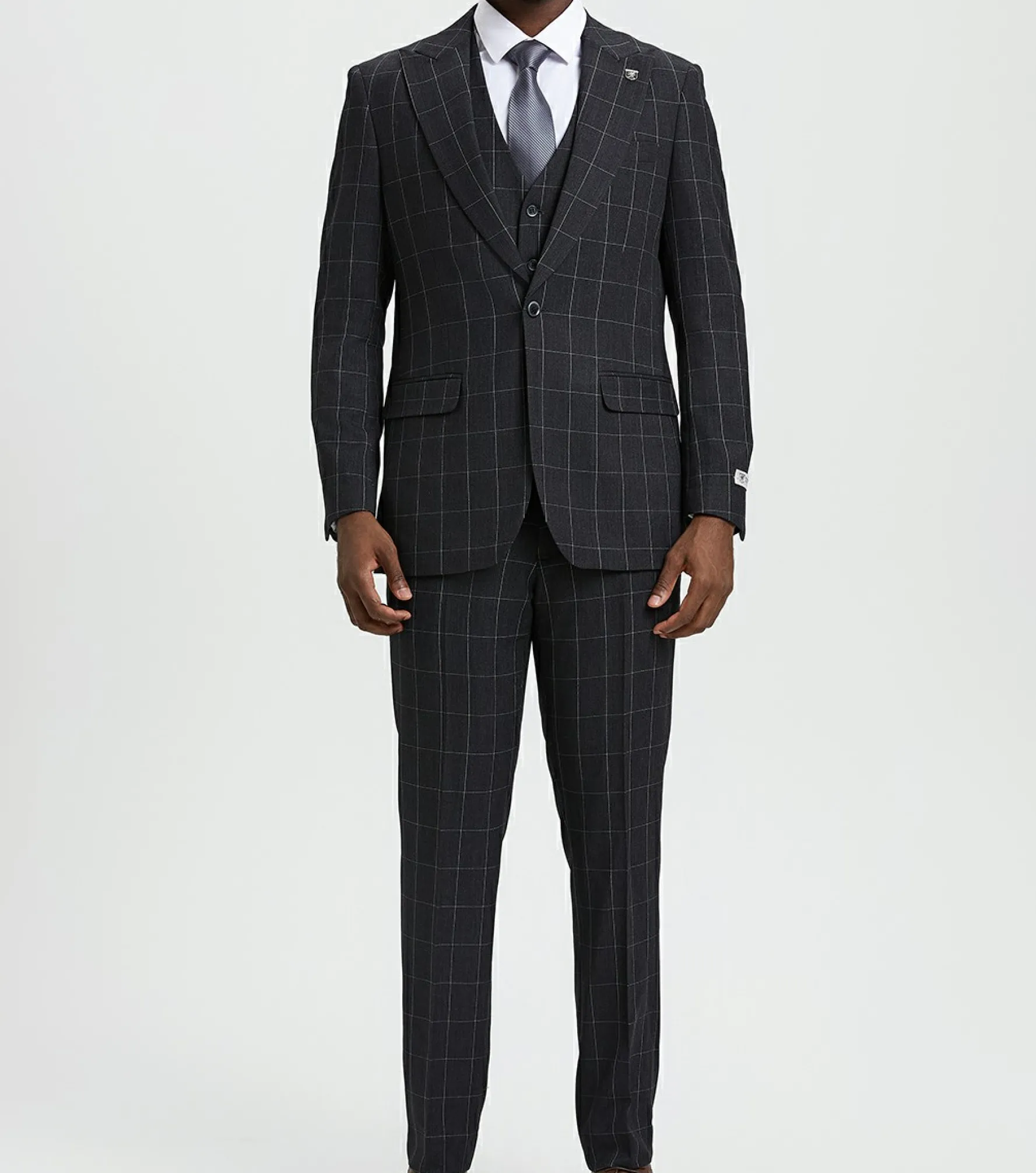 Stacy Adams Tennant 3 Piece Vested Suit