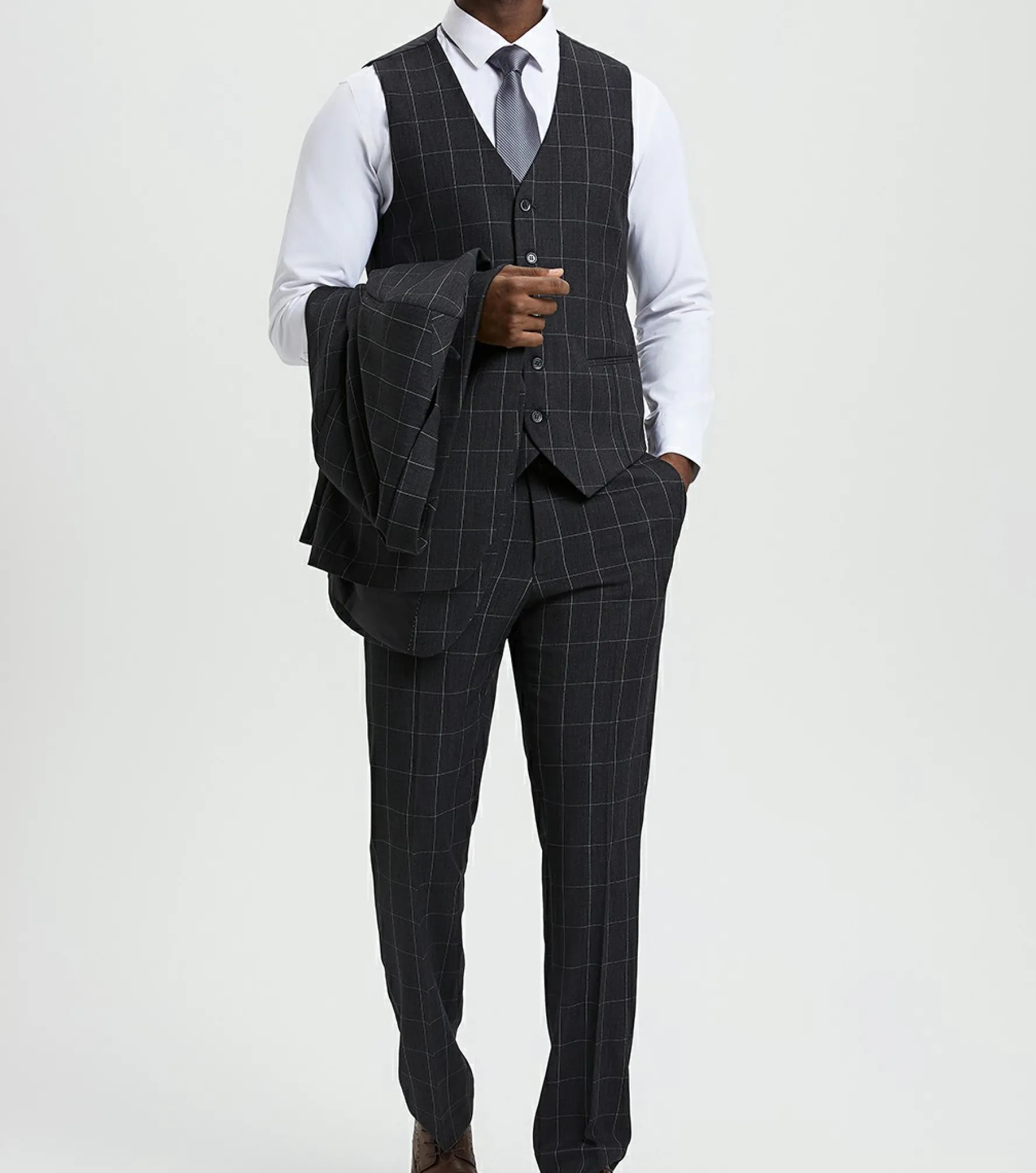Stacy Adams Tennant 3 Piece Vested Suit