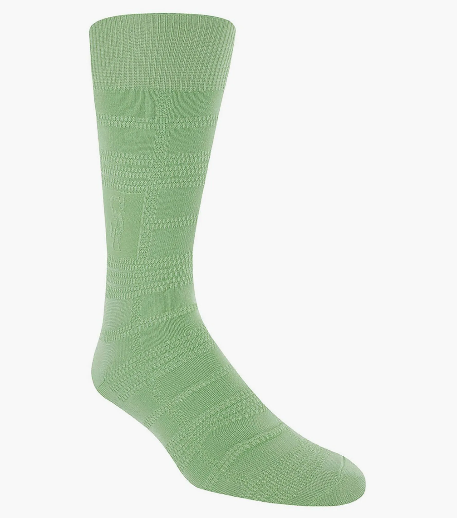 Stacy Adams Tonal Plaid Men\\'S Crew Dress Socks