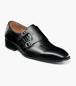 Stacy Adams Torrance Plain Toe Double Monk Strap