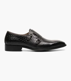 Stacy Adams Torrance Plain Toe Double Monk Strap