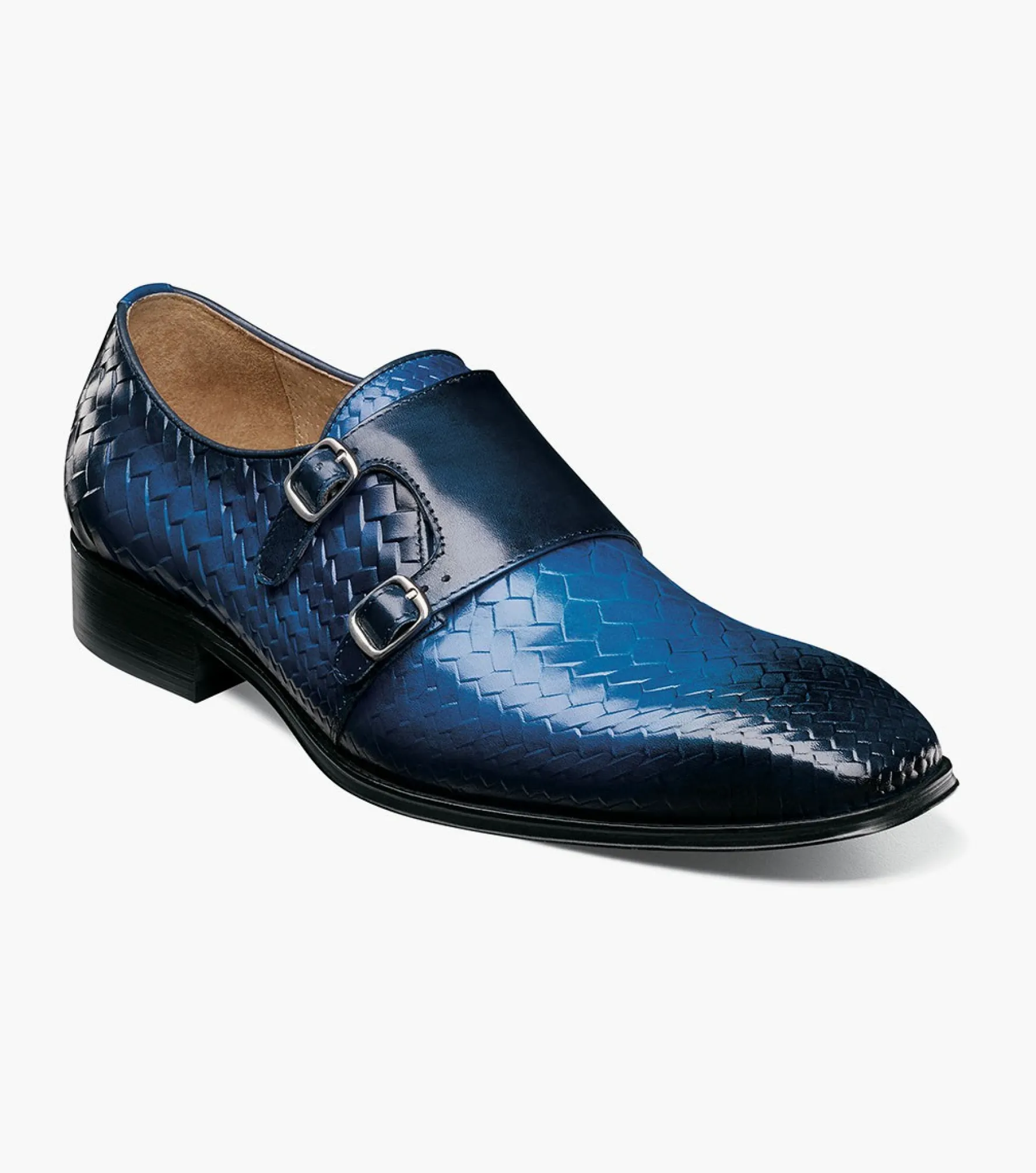 Stacy Adams Torrance Plain Toe Double Monk Strap