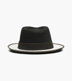 Stacy Adams Wentworth Fedora Wool Felt Pinch Front Hat