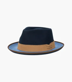 Stacy Adams Wentworth Fedora Wool Felt Pinch Front Hat